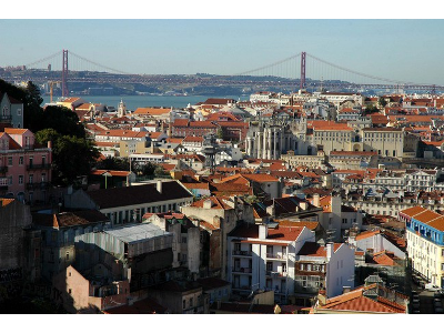 Travessia pedestre do concelho de Lisboa